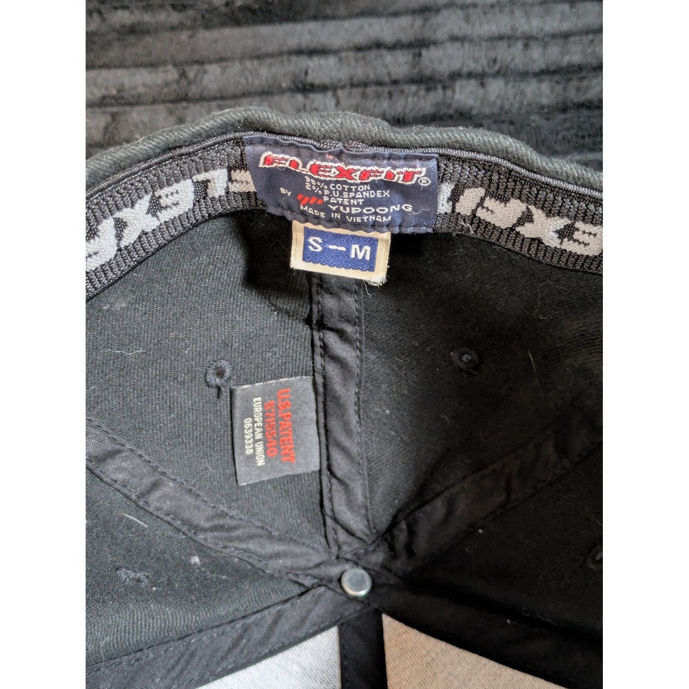 Flexfit Santa Monica Police Hat Black Embroidered Baseball Cap S-M - Picture 7 of 7
